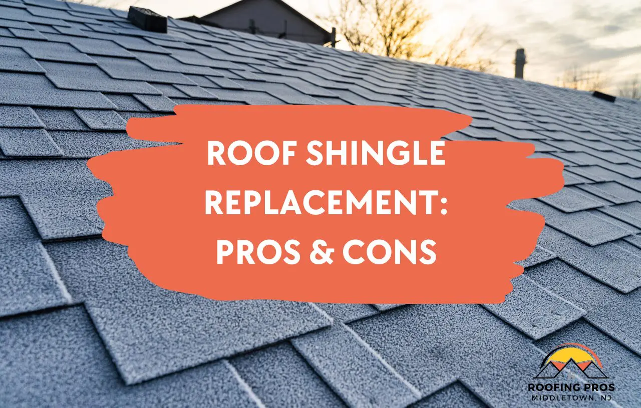 Roof shingle replacement on a Monmouth County NJ home